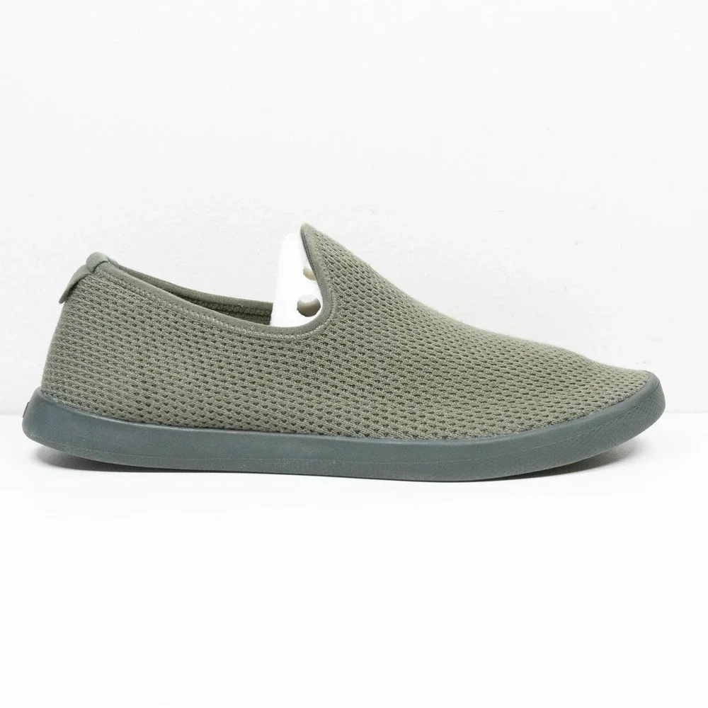 ALLBIRDS Tree Lounger Eucalyptus Fiber Slip On Sneakers Olive Green Mens Sz 9
